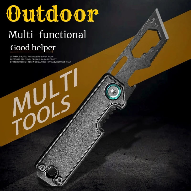 

EDC Outdoor Multi-functional Folding Emergency Tools Portable Camping Bottle Opener Wrench Crowbar Survival Equipment