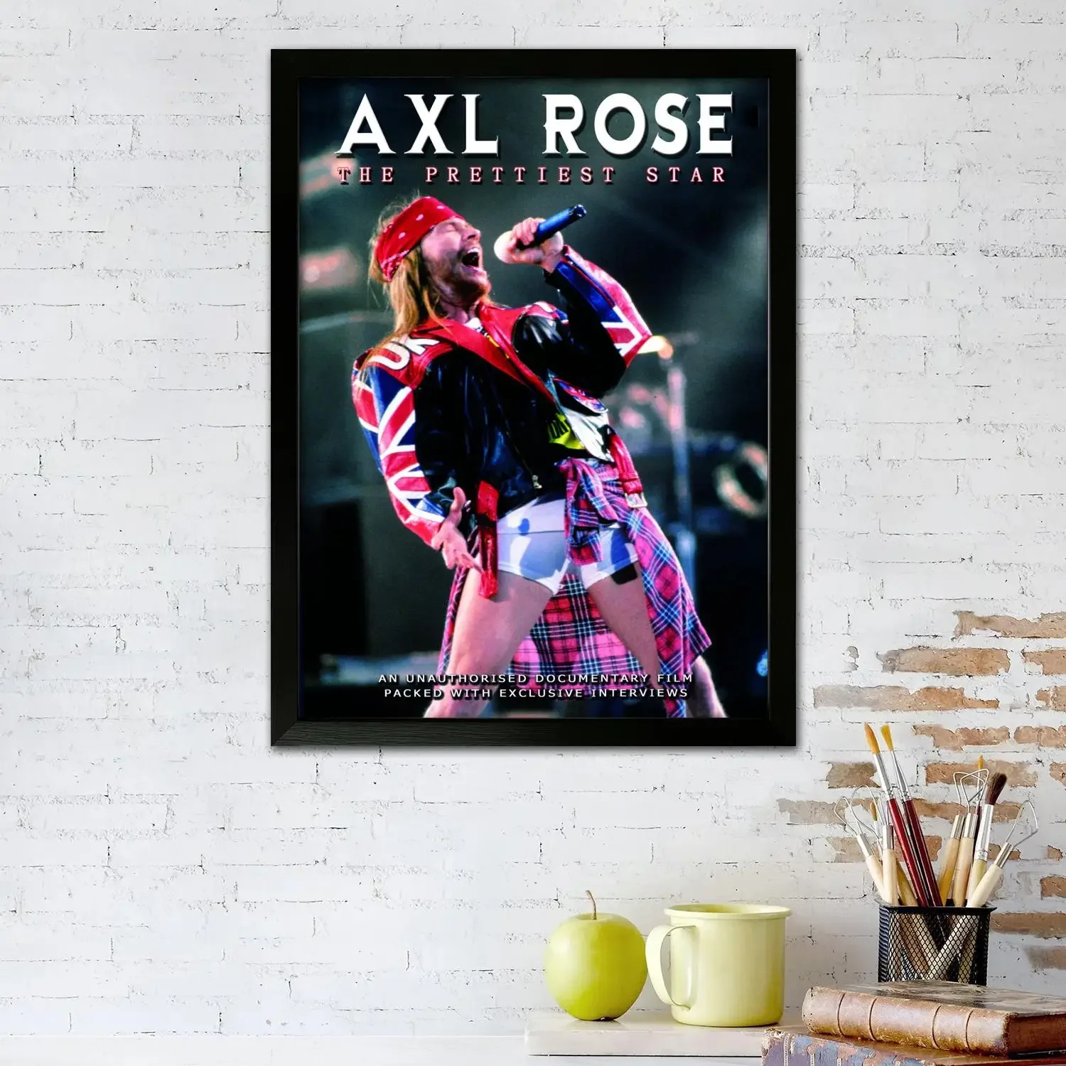 axl rose Canvas Art Poster and Wall Art, Picture Print, Modern Family Bedroom Decor,Decorative painting