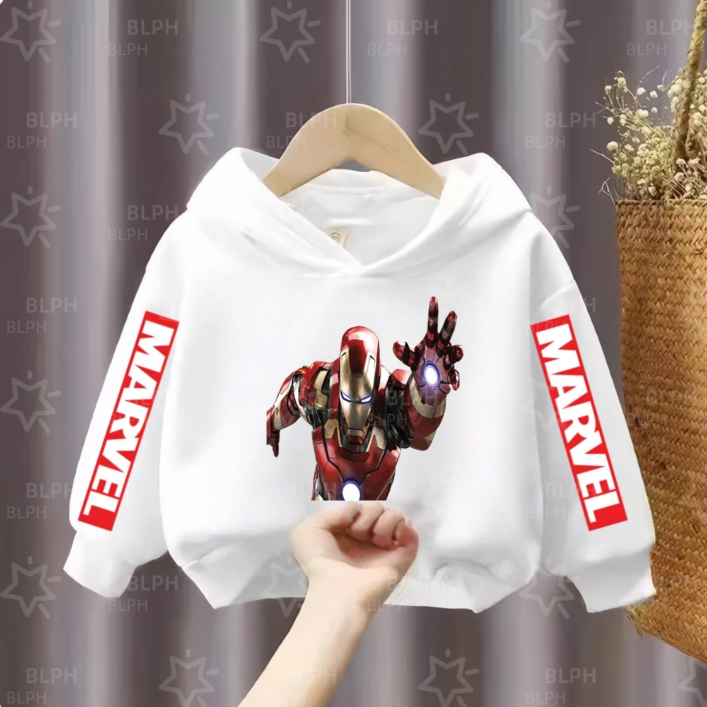

Toddler Hoodie Marvel Avengers Super Hero Pattern Fashion Streetwear Clothes