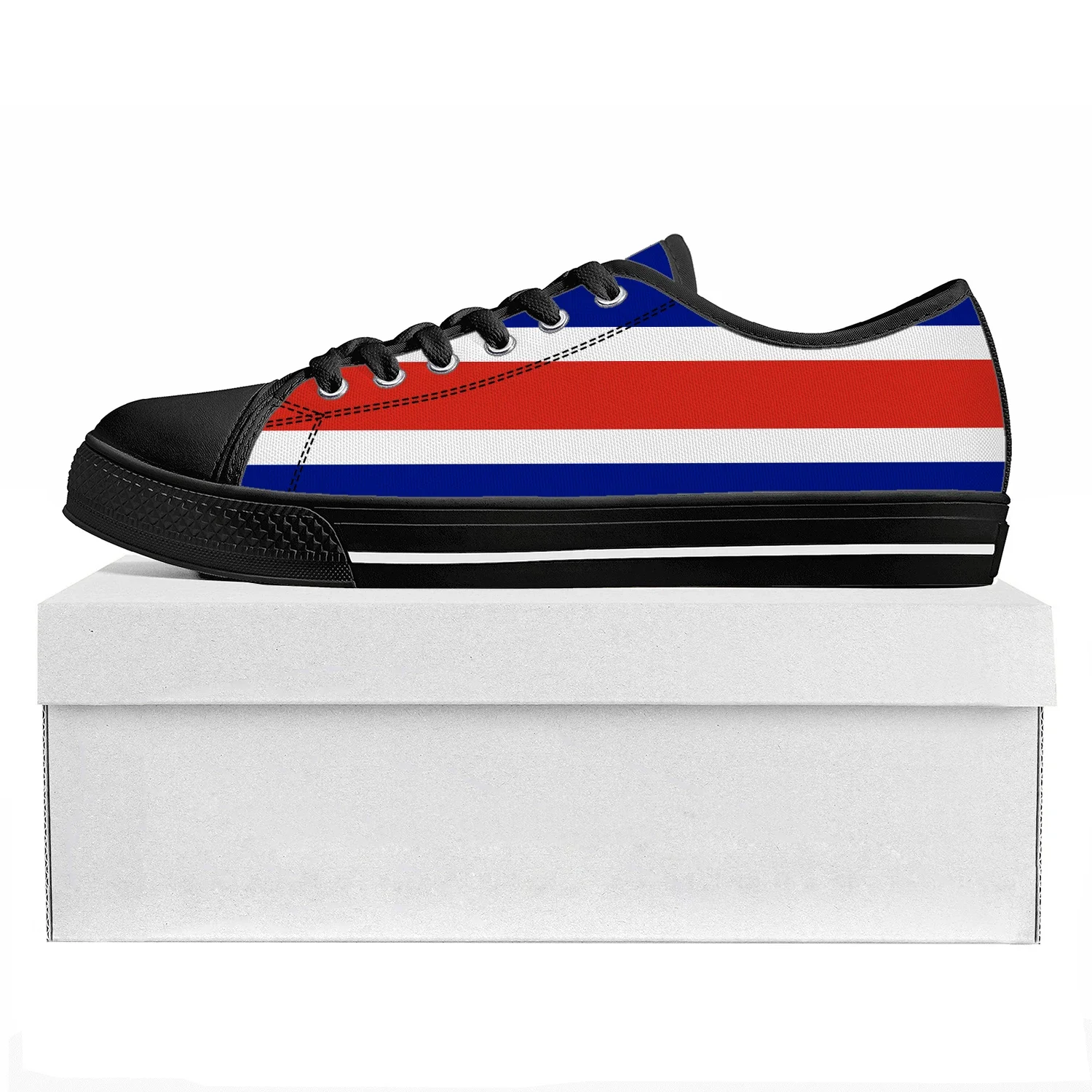 

Costa Rica Flag Low Top High Quality Sneakers Mens Womens Teenager Canvas Sneaker Prode Casual Couple Shoes Custom Shoe