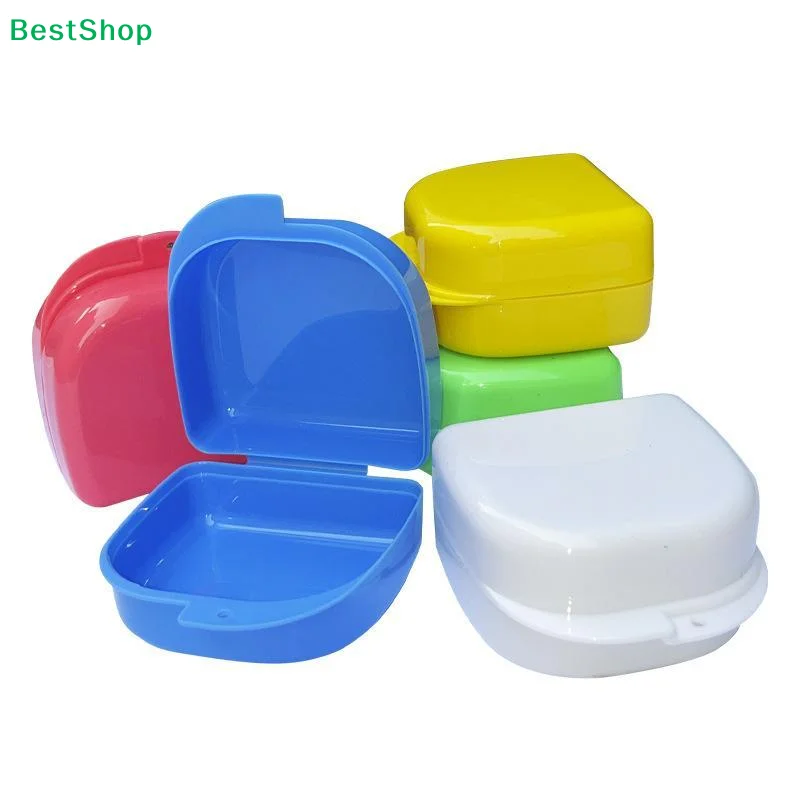 〔Q〕Portable Plastic Denture Box Custom Logo Multi Color For Dental Clinics Home Use