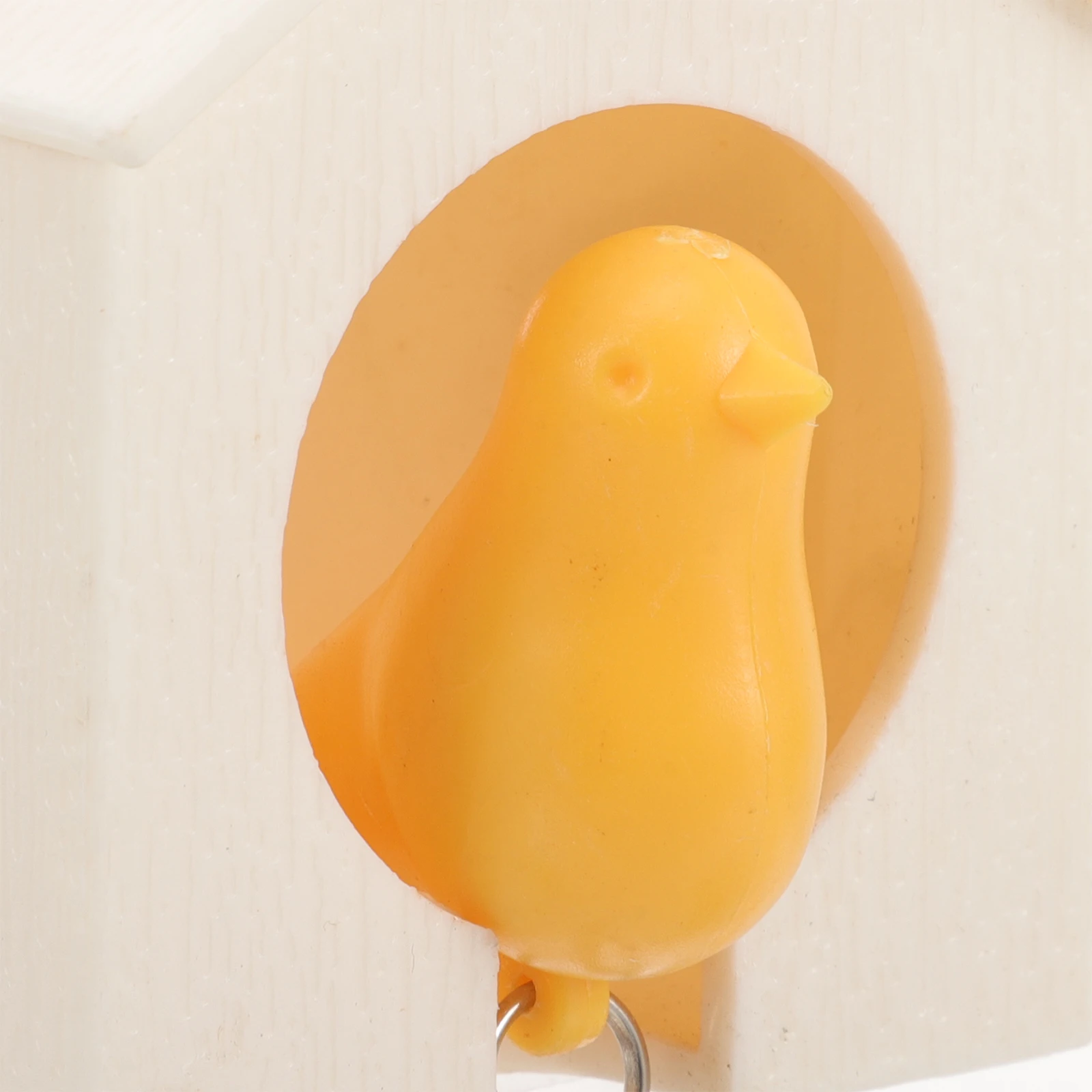 

Birdhouse Key Ring Brown House Adhesive Backing Mini Key Hook School Kids Keys Holder Alarm Whistle Decorative