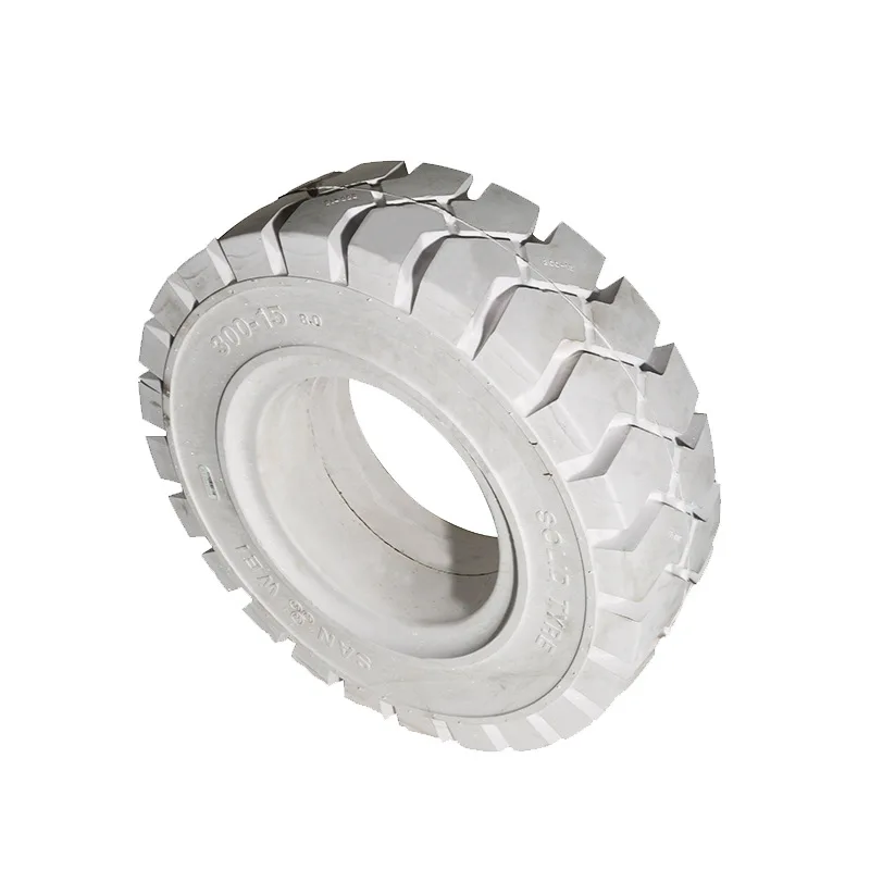 Forklift White Environmentally Friendly Tire 300-15 Wear-resistant and Comfortable High Tire