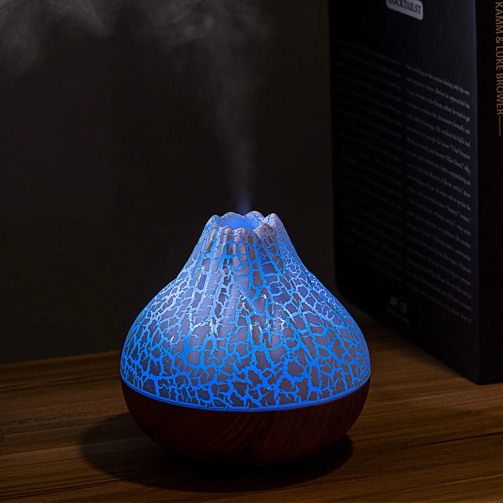 Volcano Flame De Humidifier Lamp Usb Desktop Small Cute Room Home Portable H2O Mist Mini Air Humidifier for Home Bedroom Offices