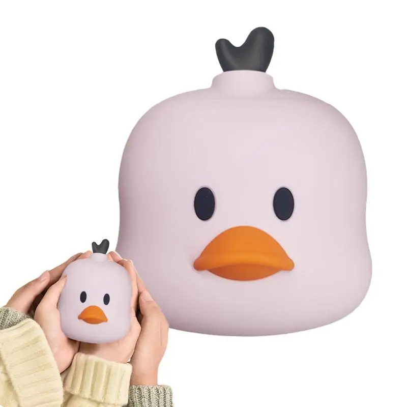 Hot Water Bag Duck-Shaped Hot Water Bottle Pouch Portable Hand Warmer Cartoon Hand Feet Warmer Heating Water Bag For Hand Feet