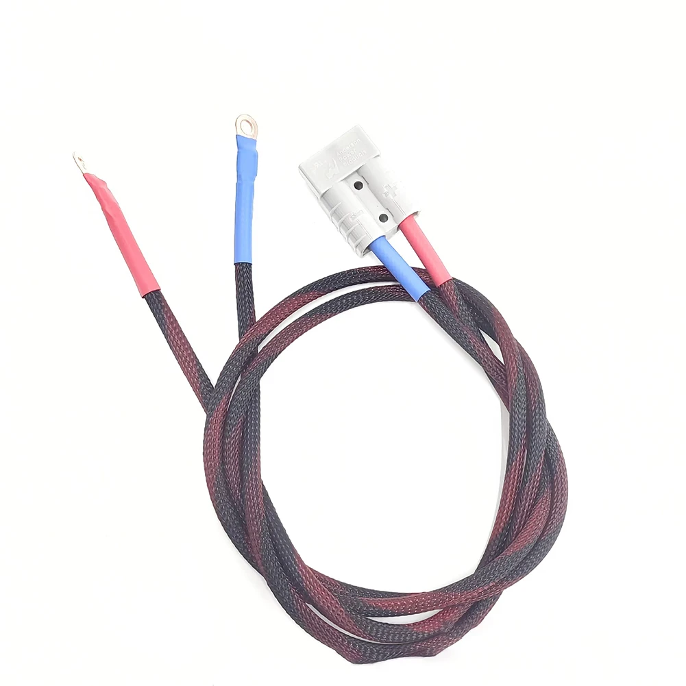 50A 8 AWG Electric Bike Battery Cable For Anderson Plug O-Ring Connector Charging Port Wire Battery Connector Cycling Parts