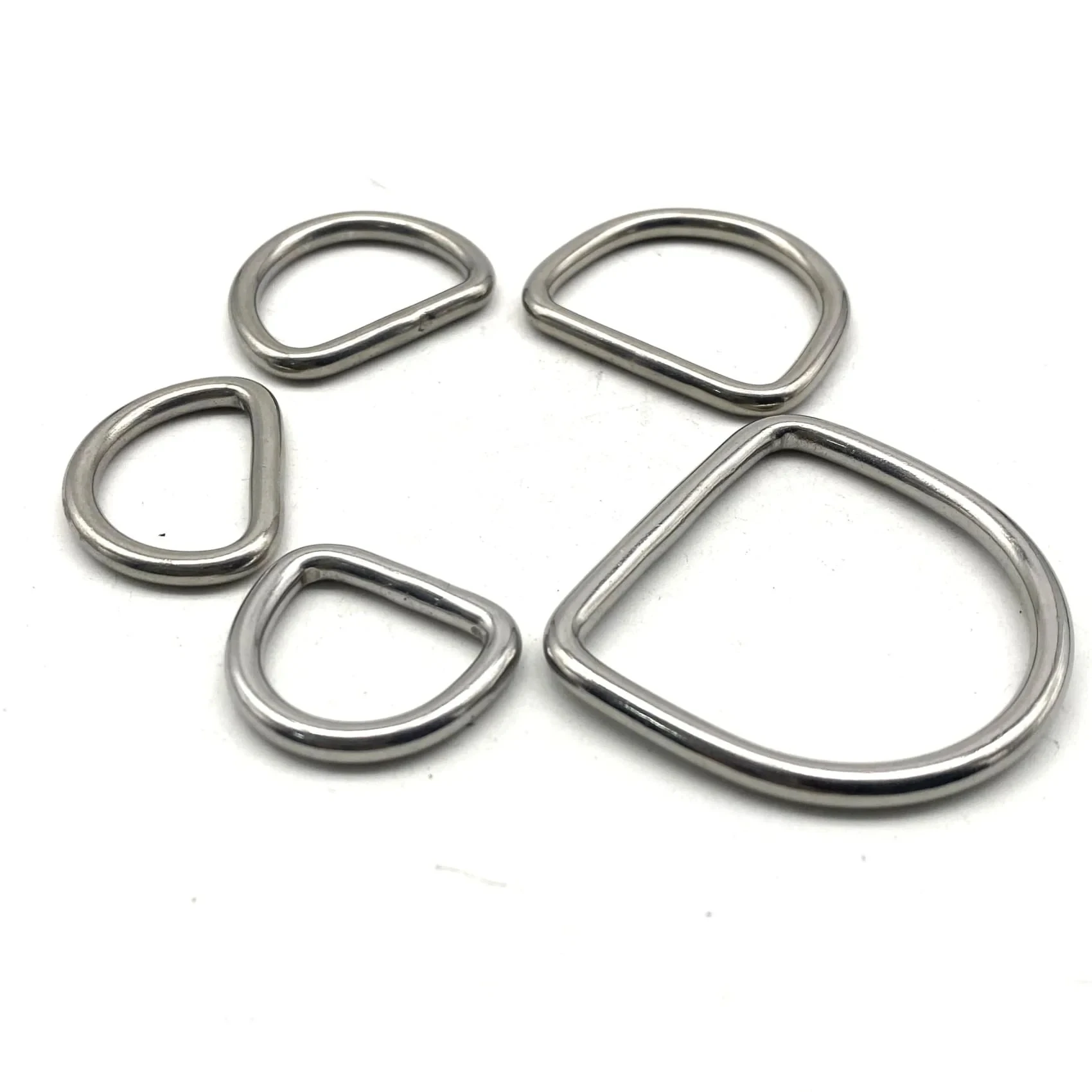 4mm Wire Stainless D Ring Seamless D Loop 15-20-25-30mm