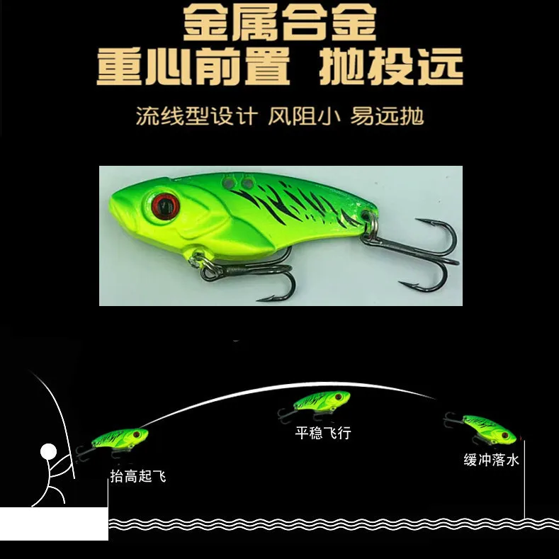 1Pc Design Swimming Bait Surface Floating Wings New Perch Genuine Bait Micro PompAdour