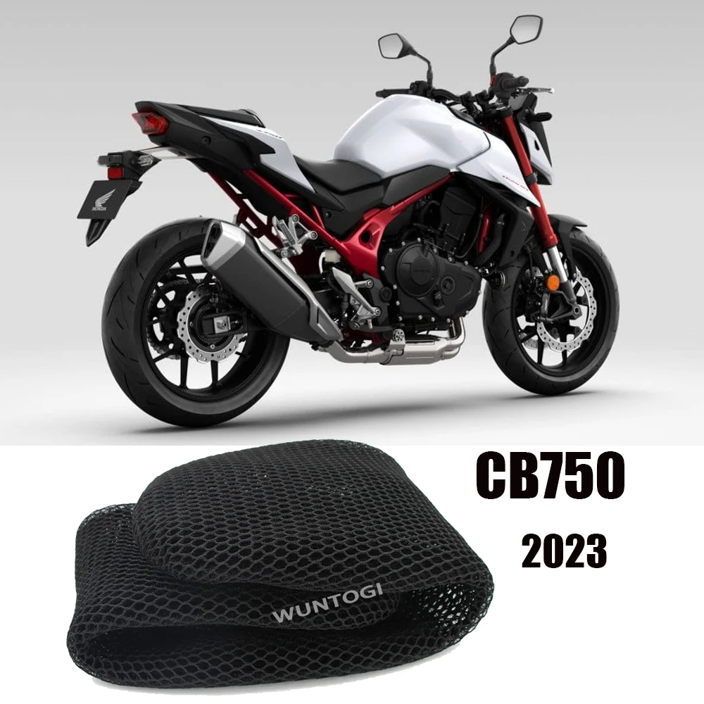 For HONDA CB750 2023 HORNET Motorcycle Heat Insulated Seat CB750 Hornet 3D Honeycomb Mesh Protect Cushions Nylon Fabric Saddle