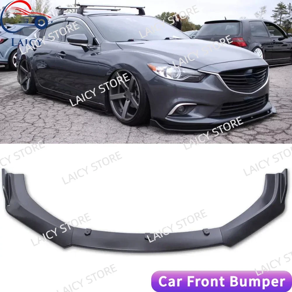 

Накладка-сплиттер на передний бампер LAICY для Mazda 6 2003-2020, спойлер-диффузор, обвес, накладка на бампер, аксессуары для тюнинга, черный цвет