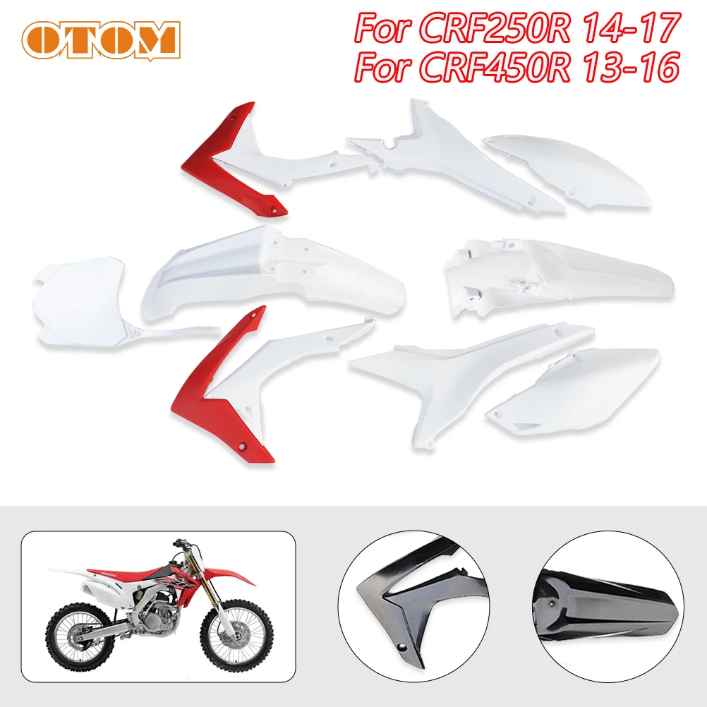 

OTOM CRF Full Plastic Fairing Set Body Kits For HONDA CRF250R 14-17 CRF450R 13-16 Fender Mudguard Pit Dirt Bike Motorcycle Parts