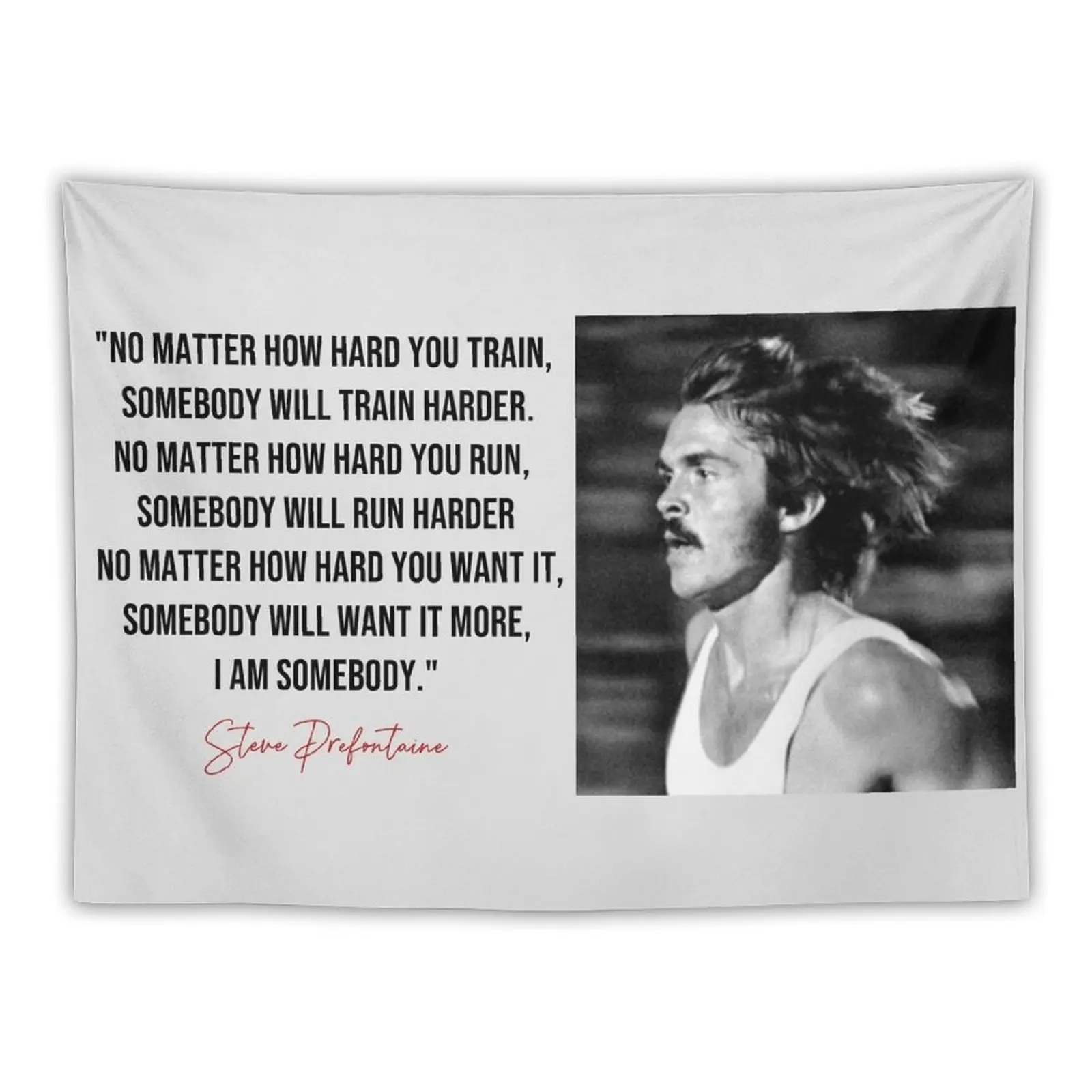 Steve Prefontaine quote, Running Quotes Steve Prefontaine Tapestry Wall Deco Room Decorations Tapestry