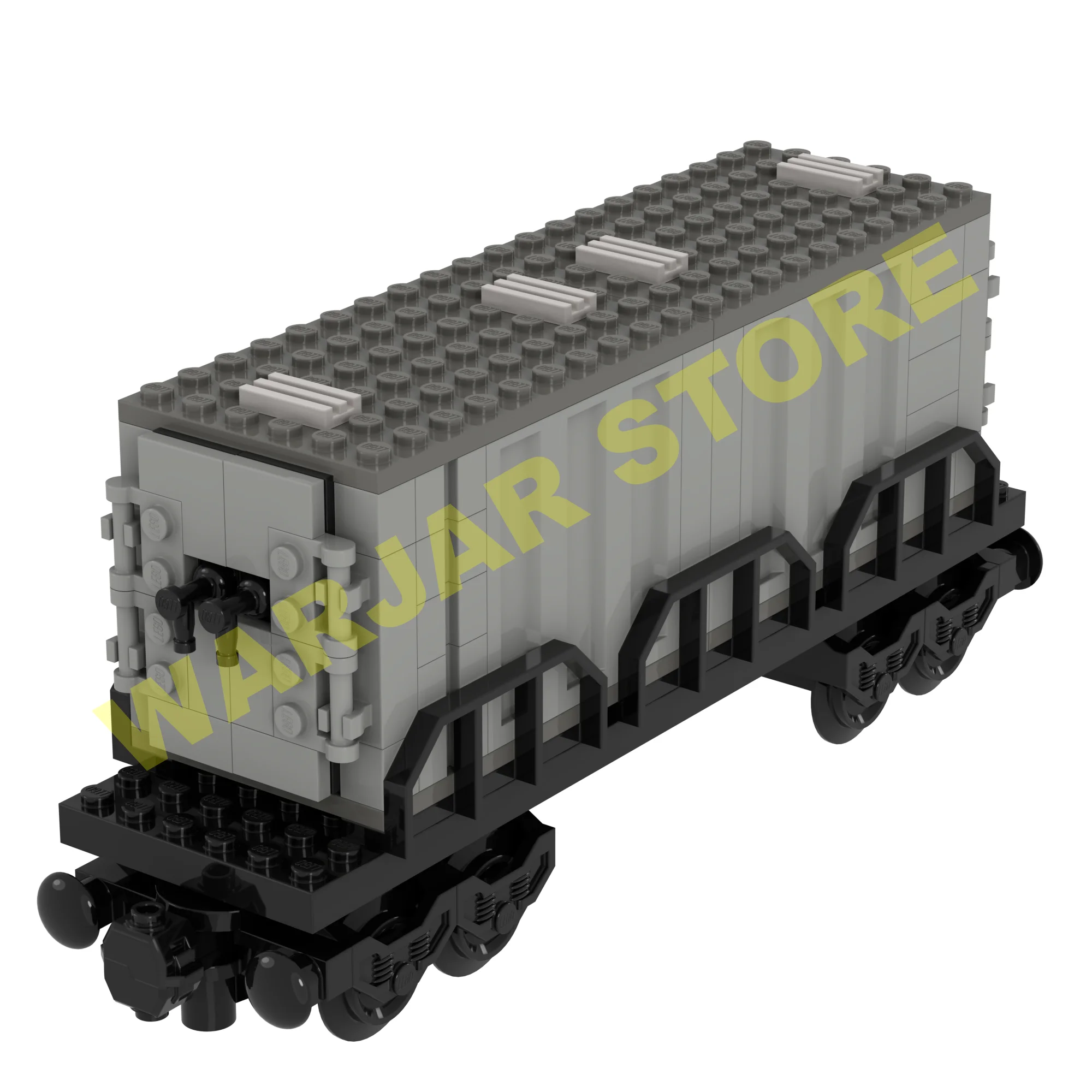 Double Cylinder Railroad Train Building Blocks MOC City Creative Idea Train Base Carriage Bulk Parts Kids DIY Toys