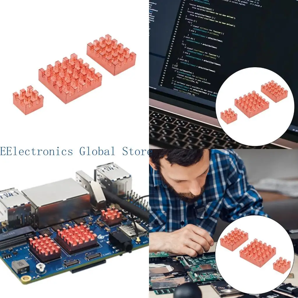 

462b Эффективные радиаторы медные охлаждающие прокладки для платы RV2 Heatsinks