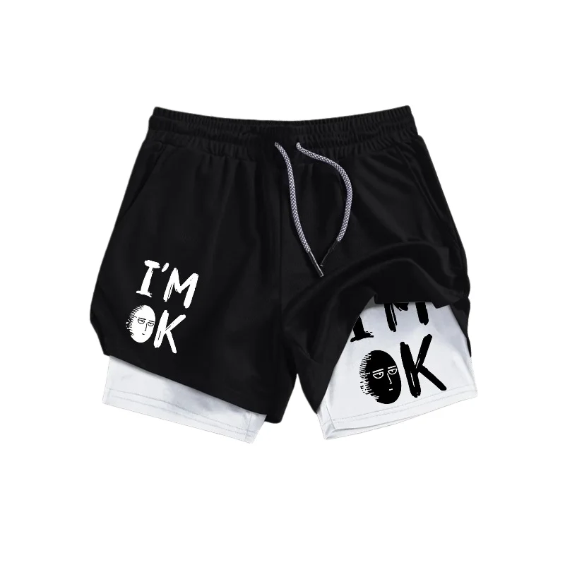High-performance Two-in-one Sports and Fashion Leisure Drawstring Double-layer 2-in-1 Shorts Quick-drying Breathable Comfortable