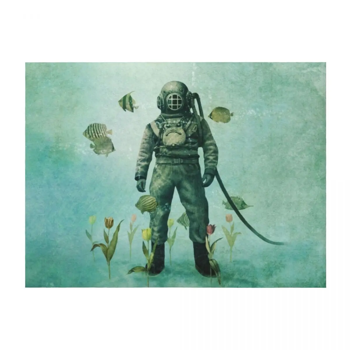 

Deep Sea Garden - colour option Throw Blanket Giant Sofa Loose Softest anime Blankets