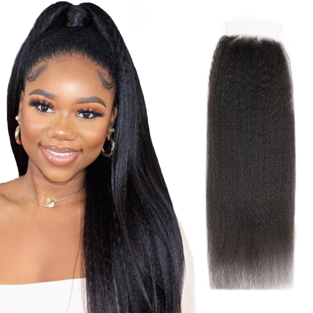 

5x5 Kinky Straight HD Lace Closure Breathable HD Swiss Lace Closures Can Be Free Part Invisible Knots For Black Women