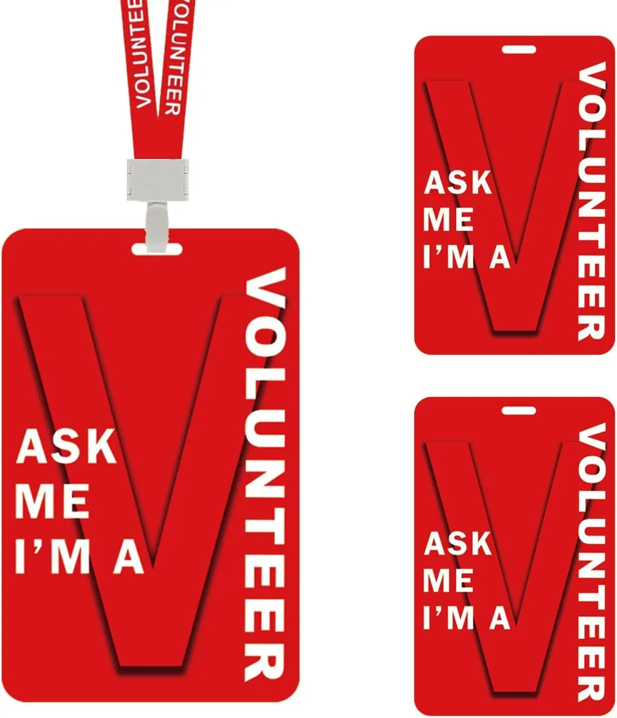 

Ремешки для волонтеров с пластиковой картой из ПВХ, идентификационные бейджи для волонтеров, держатели для бейджей для выставки в компании