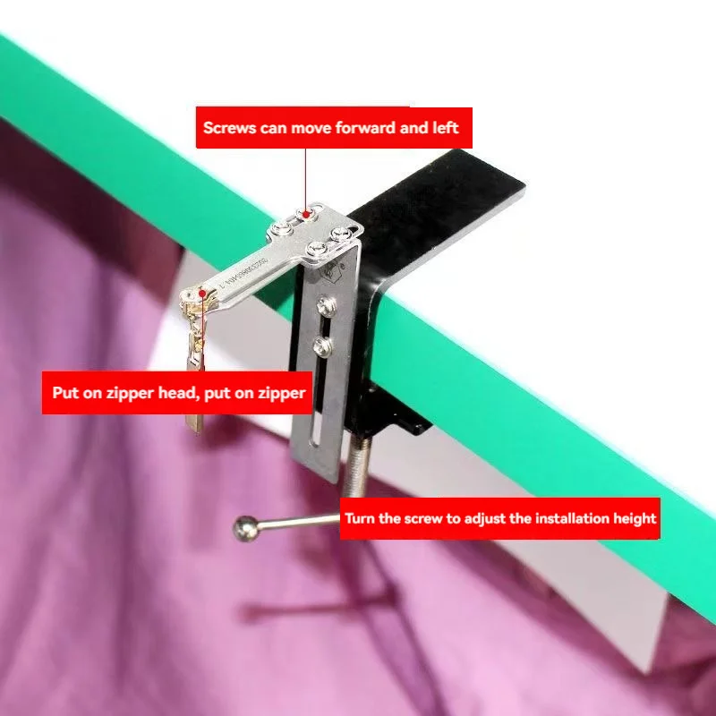 New multi-purpose tool for quick insertion of zipper heads, a magical tool for tailors to change school uniform zippers