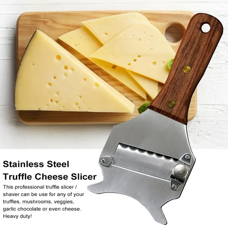 Truffle Slicer Stainless Steel Cheese Slicer Adjustable Blade Chocolate Planer Truffle Grater Slicing Knife Kitchen Gadget Tool