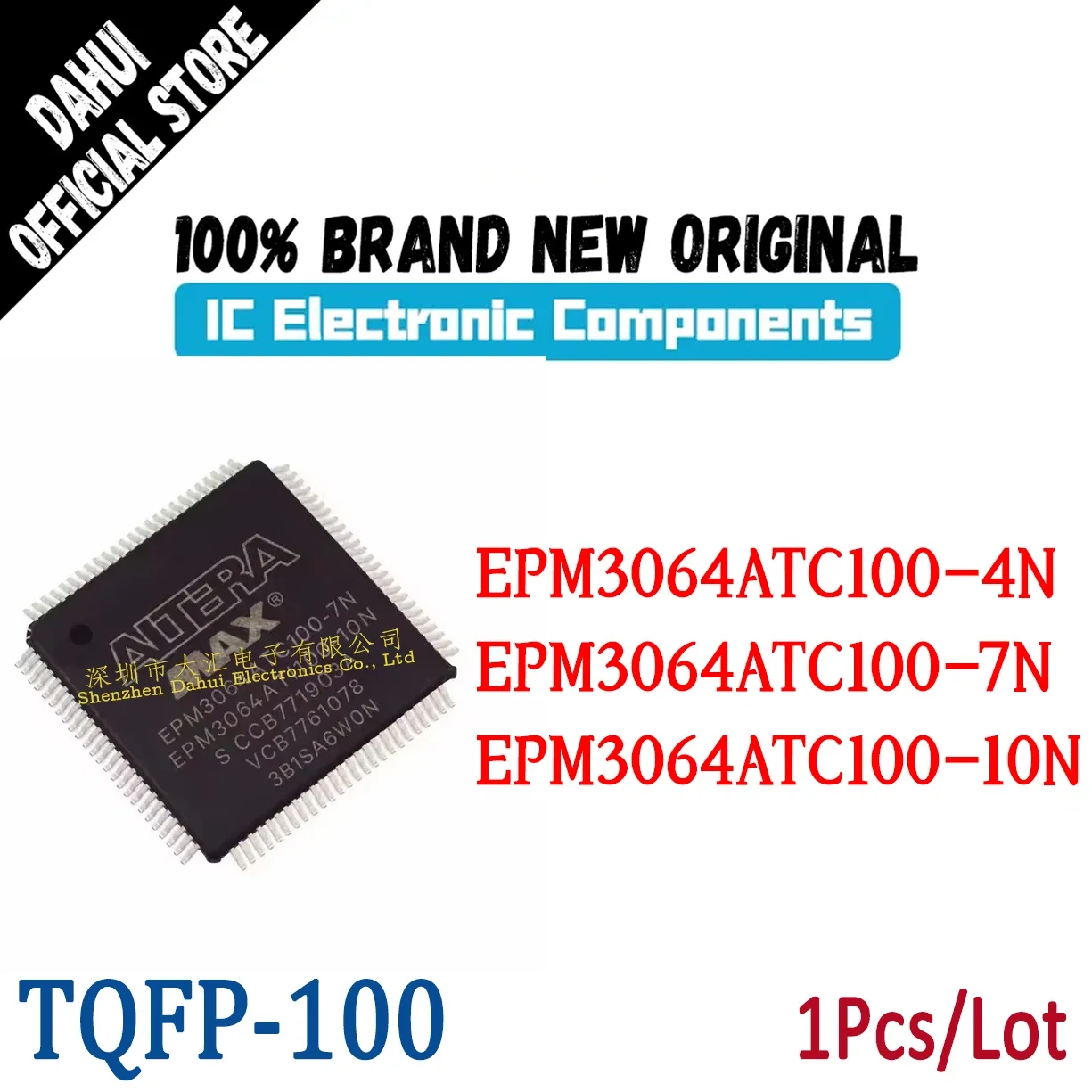 

EPM3064ATC100-4N EPM3064ATC100-7N EPM3064ATC100-10N TQFP-100 Programmable logic chip IC Brand New Original In Stock