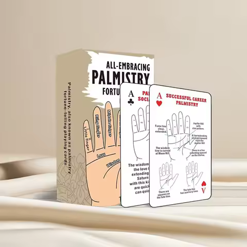 Palmistry Fortune Telling Playing Cards 52 Playing Card Deck Play Card Game Spiritual Guidance Tool