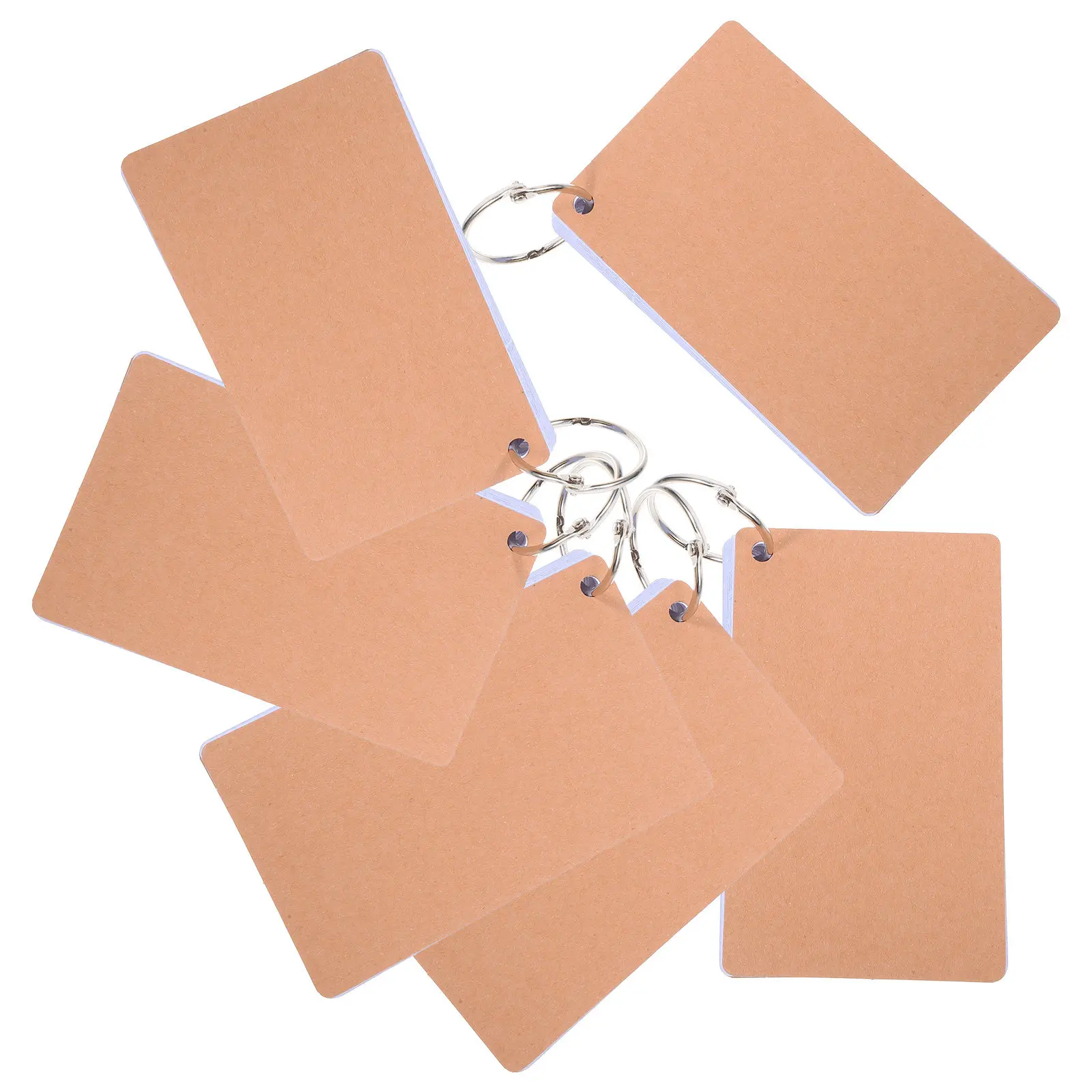 

6Pcs Lined Index Cards with Rings Colored Flashcards Study Cards for School College Note Taking Supplies Index Card with Rings