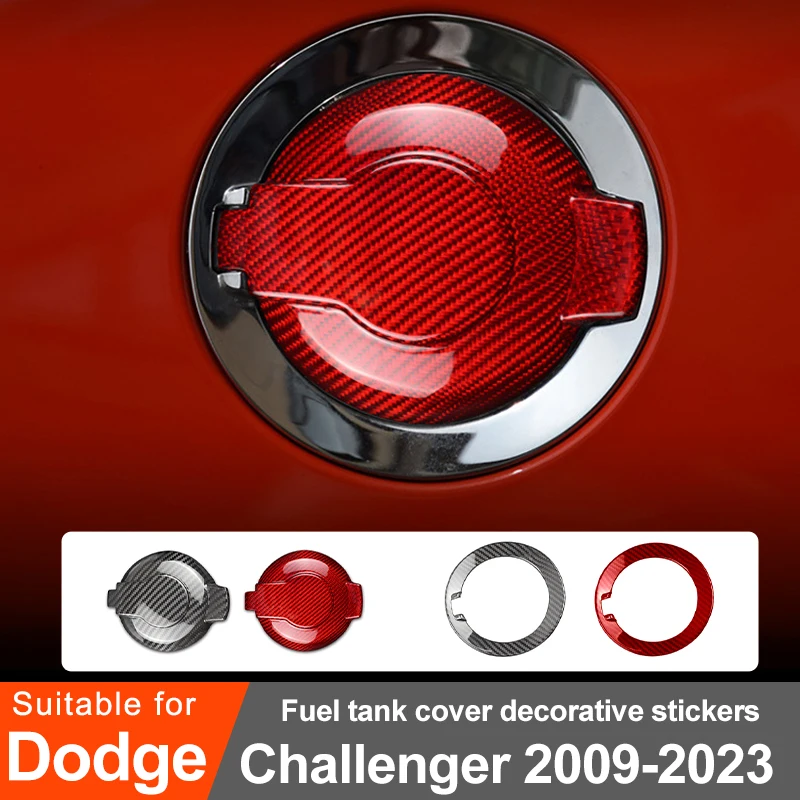 

Для Dodge Challenger SRT 2009-2023 автомобильная крышка топливной двери, декоративные наклейки из углеродного волокна, аксессуары для модификации салона автомобиля