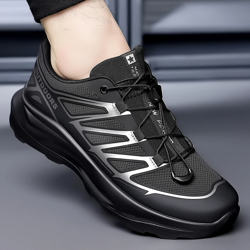 أحذية رجالية جديدة صيفية قابلة للتنفس أحذية رياضية شبكية للرجال أحذية المشي لمسافات طويلة في الهواء الطلق خفيفة الوزن غير قابلة للانزلاق نعل ناعم كاجوال للجري Sho #4