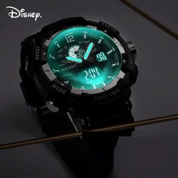 Disney For Men Watch Female Boy Girl Sports Dual Display Wristwatch MultiFunction Stop Watch Repeater Luminous Digital Military