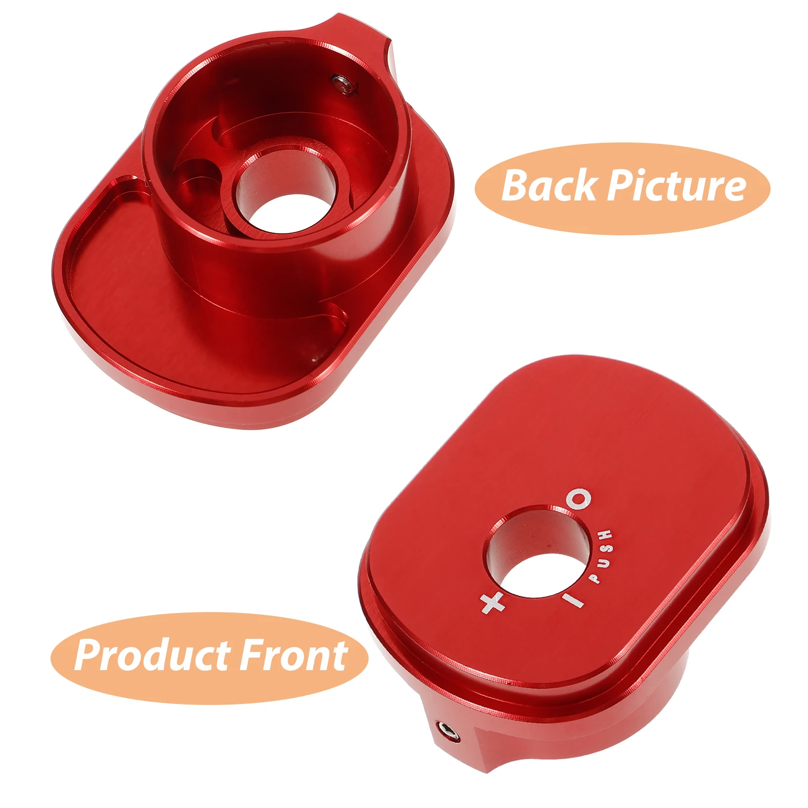 

Aluminum Ignition Cover For Motorcycle Red Modified Bike Accessory Protective Ignition Cylinder Cap Compatible Part