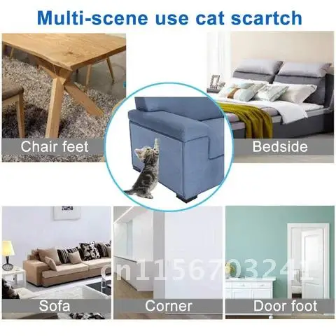 Cat Scratching Post Furniture Protectors Durable Sticker Training Tape Anti Pet Scratch Paw Pads for Couch Sofa