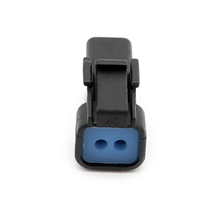 02R-JWPF-VSLE أسود JST نوع مقاوم للماء مايكرو التوصيل البلاستيك قذيفة غمد أسود 2 حفرة سلك تسخير الإناث نهاية SWPR-001T-P025