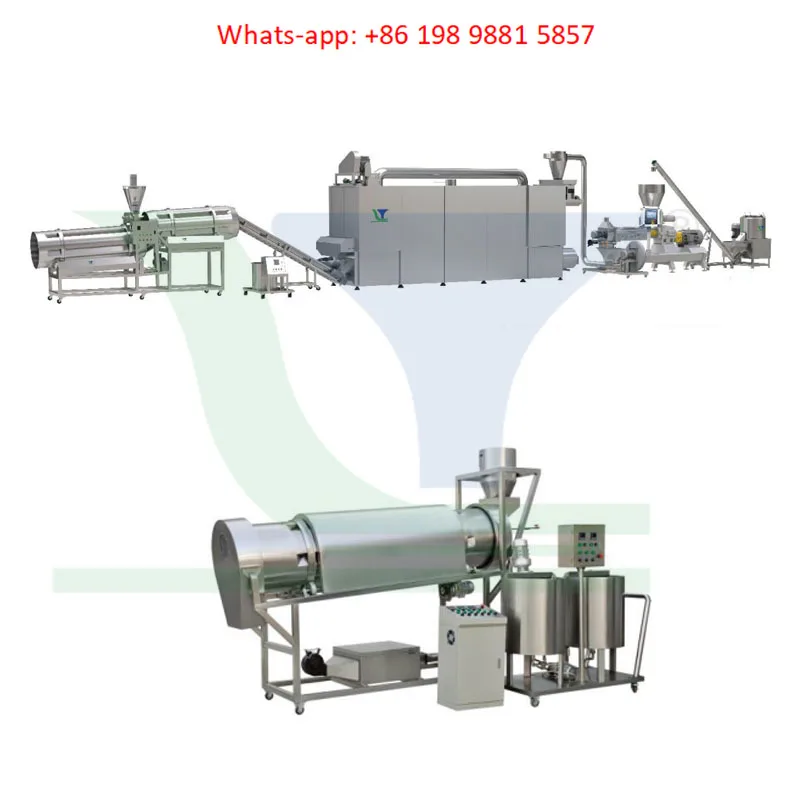China Ce Certification Core Filling Double Screw Extruder with Different Extruder Dies Easy Cleaning Puff Snacks Process Line