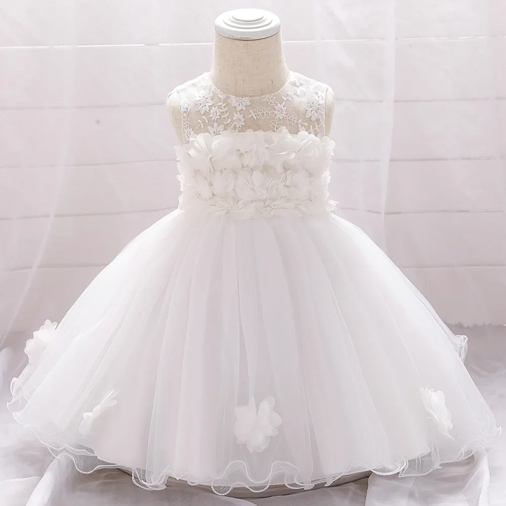 

Summer Baptism 1st Birthdays Dress For Newborn Dresses Infantil Christening Clothes Big Bow Baptism Princess Tutu Dress 0 3 24M