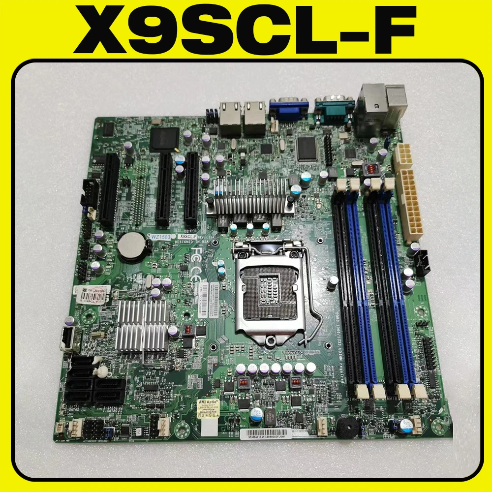 X9SCL-F for Supermicro Server Motherboard DDR3 SATA 2.0 PCI-E 3.0 LGA1155 Xeon E3-1200 V1 V2 Series