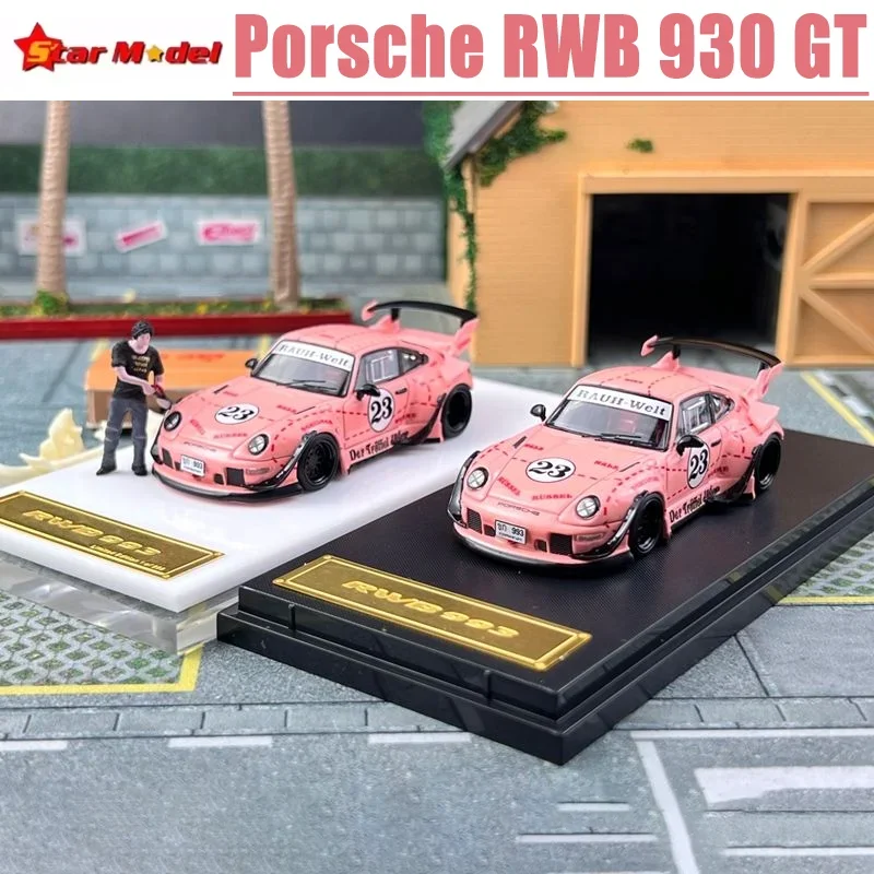 StarModel schaal 1/64 Porsche RWB 930GT legering speelgoed motorvoertuig gegoten metalen model geschenken