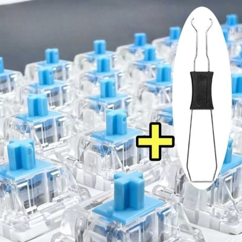 20-100 PCS Keyboard Switch Keyboard Clicker Key Replacement 3 Pin Tactile Switch Keyboard Replacement Accessories & Clip