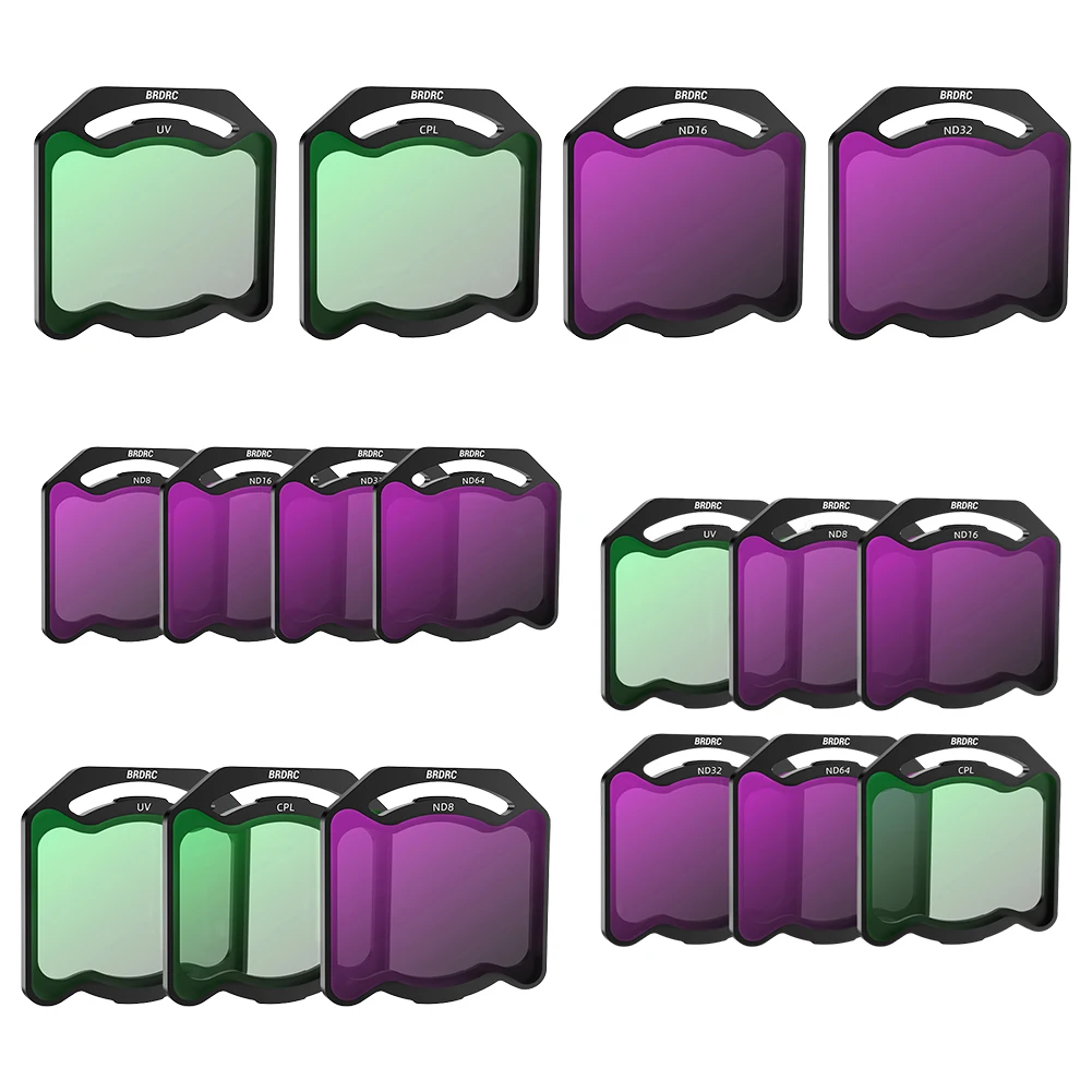 For DJI O4 Air Unit Pro Filter Lens Filter Set UV CPL ND8/16/32/64 Camera Lens Filter Kit Lens Filter Kit Drone Lens Accessories