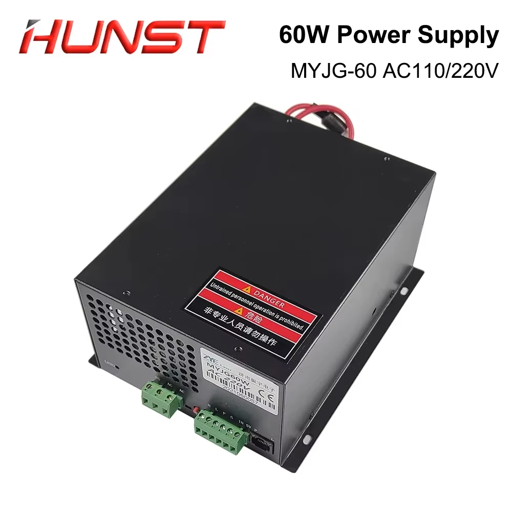 مصدر طاقة ليزر CO2 من Hunst MY - مراجعة Laser Power Supply 60W وسعره