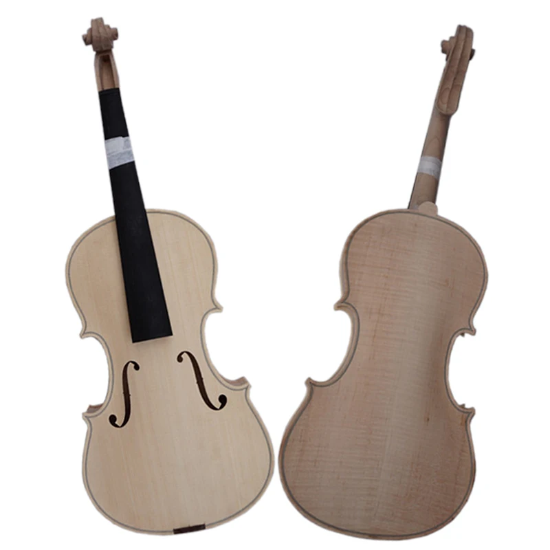 

Wholesale Nice Flame Maple Body 4/4 Unfinished Violin Italian Crafted Professional Diy String Instrument Custom Made