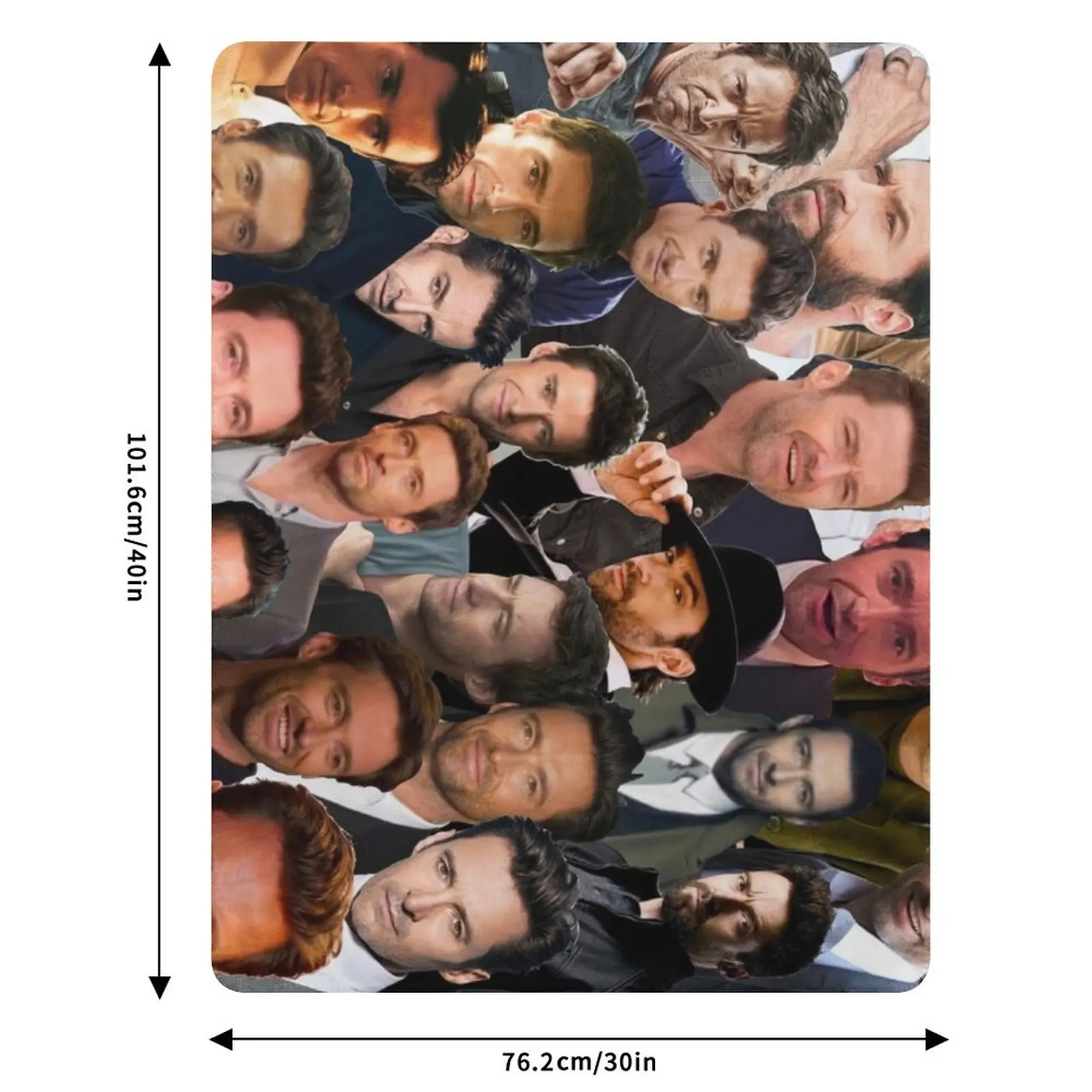 هيو جاكمان بطانية رمي مجمعة للصور رقيقة للأريكة المزخرفة بياضات السرير