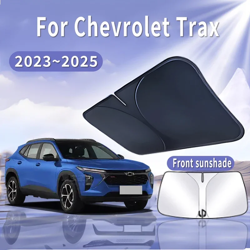 

Складной автомобильный солнцезащитный козырек для Chevrolet Trax LS 2023 ~ 2025, солнцезащитный козырек на лобовое стекло, теплоизоляция, летнее охлаждение, автоаксессуары