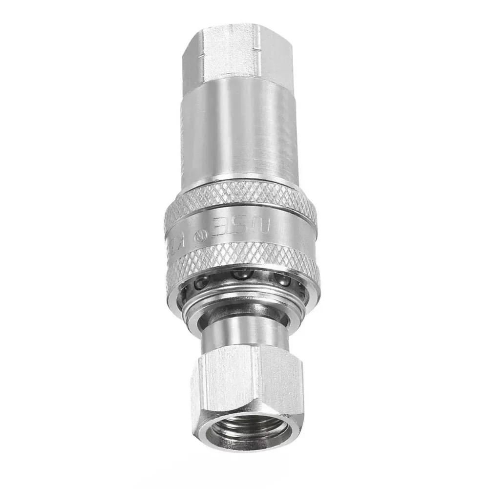 1 Set Hydraulic Quick Connect Coupler M14x1.5mm Female Thread Pipe Fitting Hydraulic Internal Thread Pipe Fittings Joint