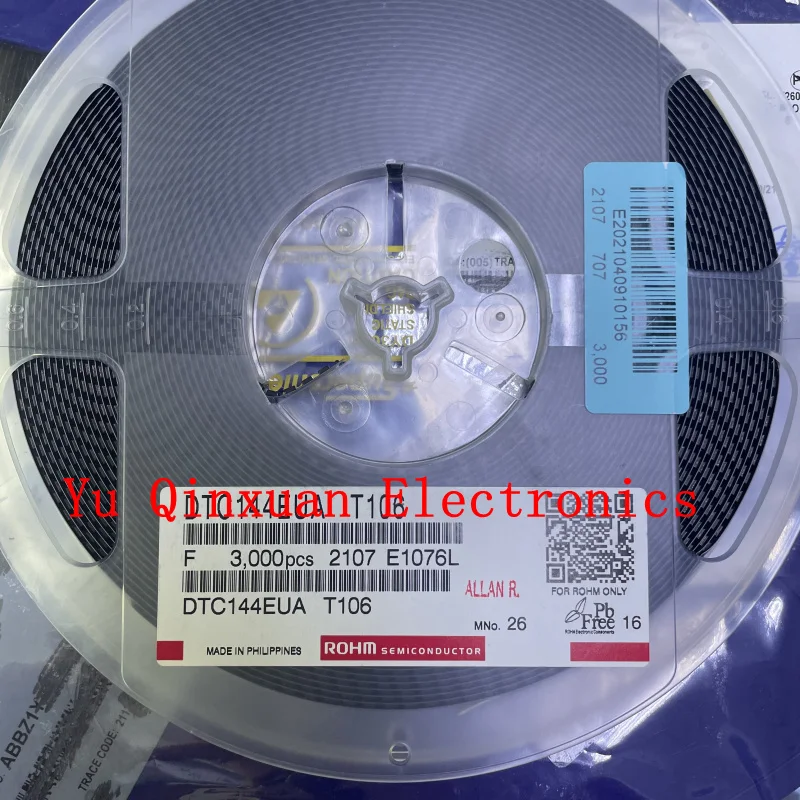 DTC144EUAT106 Package SOT-323-3, single transistor bipolar, NPN, 50V, 250MHz, new original stock