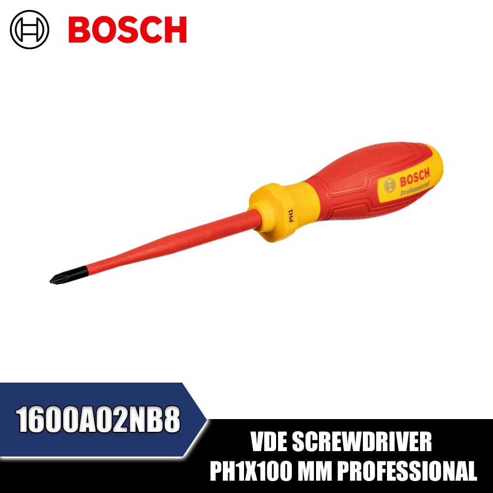 BOSCH 1600A02NB8 1600A02NB9 VDE Insulated Phillips Screwdriver Professional Hand Tools
