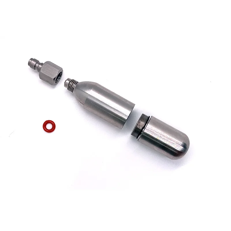 Wiederaufladbare Kapsel 8g 12g 16g Inflator Glühbirne Pumpe Reifen Gas Tank Luft Empfänger Aufblasbare Adapter Reiten notfall Zubehör – Detail 4