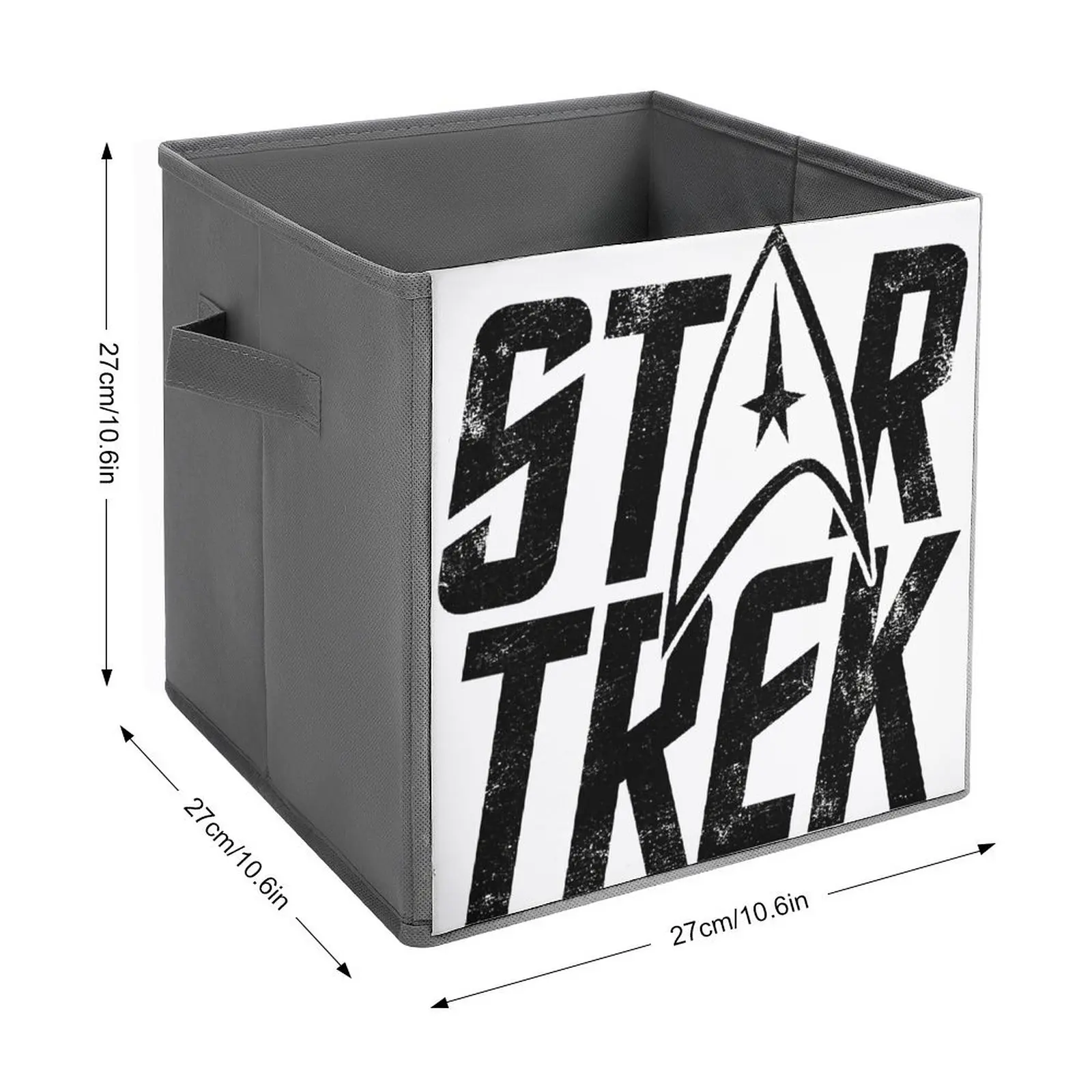 Storage Tank Star Trek Original Series Distressed Logo Classic (001) Folding Storage Box Organizer Division Portable Living Room