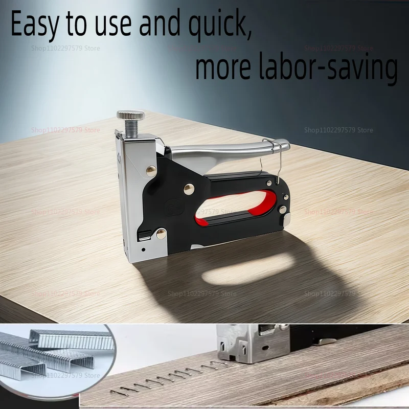 Heavy Duty 3-in-1 Multifunctional Stapler Nail Gun Kit 600Pcs for Upholstery Woodworking Carpentry and Home Repair