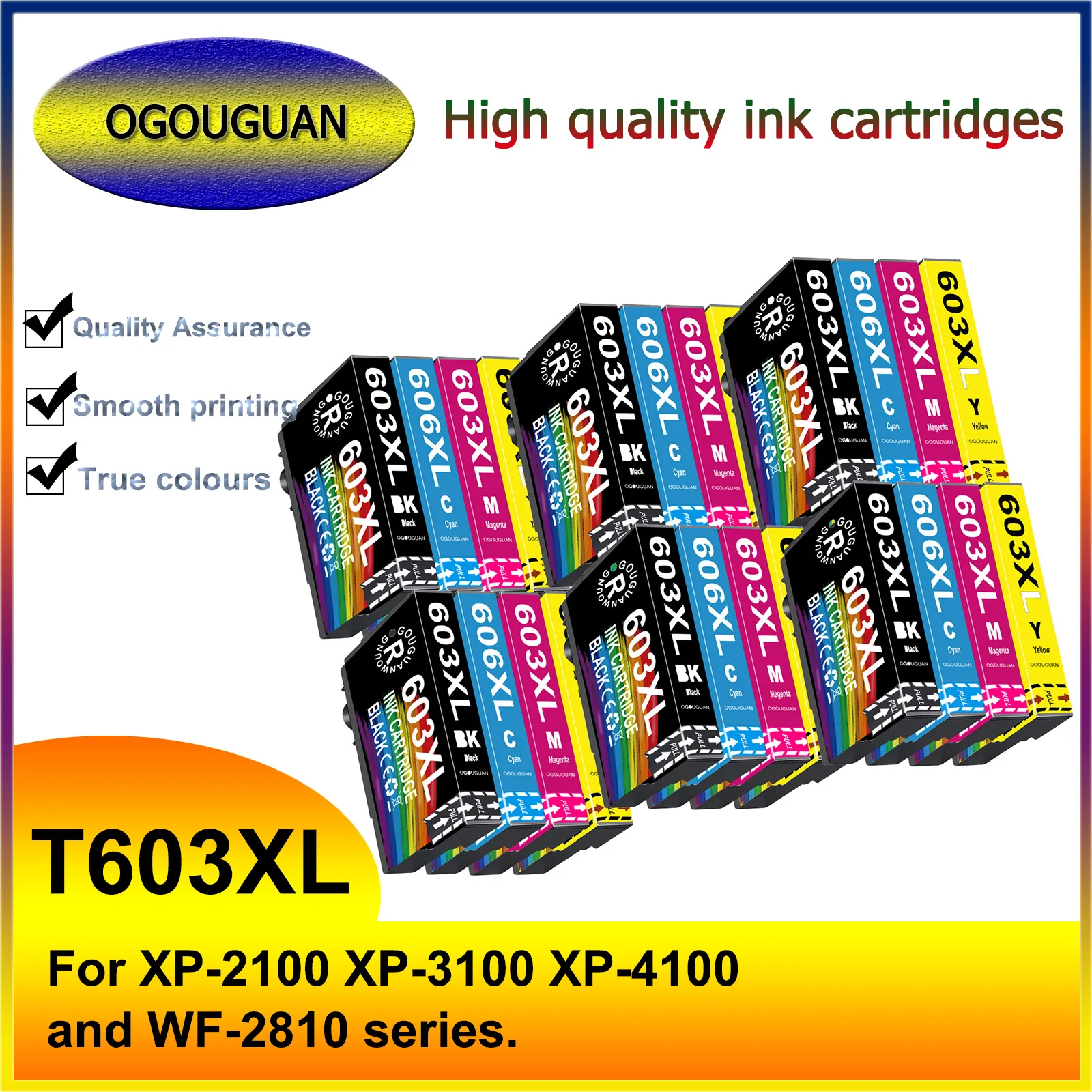 T603 T603XL Compatible Ink Cartridge 603 for Epson XP 2100 2105 3100 3105 4100 4105 2150 2155 3150 4150 4155 WF2810D